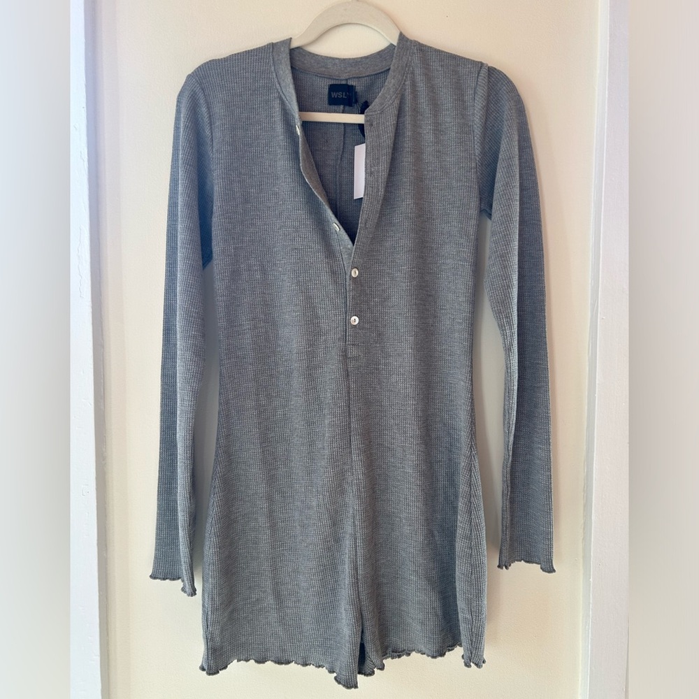 Bandier NWT waffle knit onesie